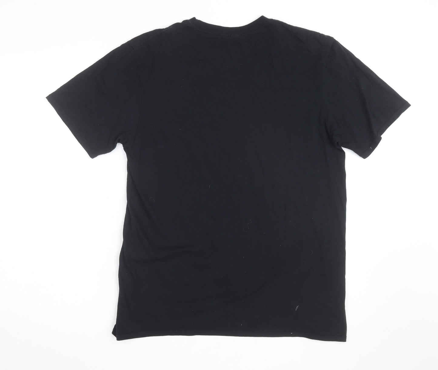 Lonely Souls Club Men's Black Graphic Gothic Cotton L T-Shirt