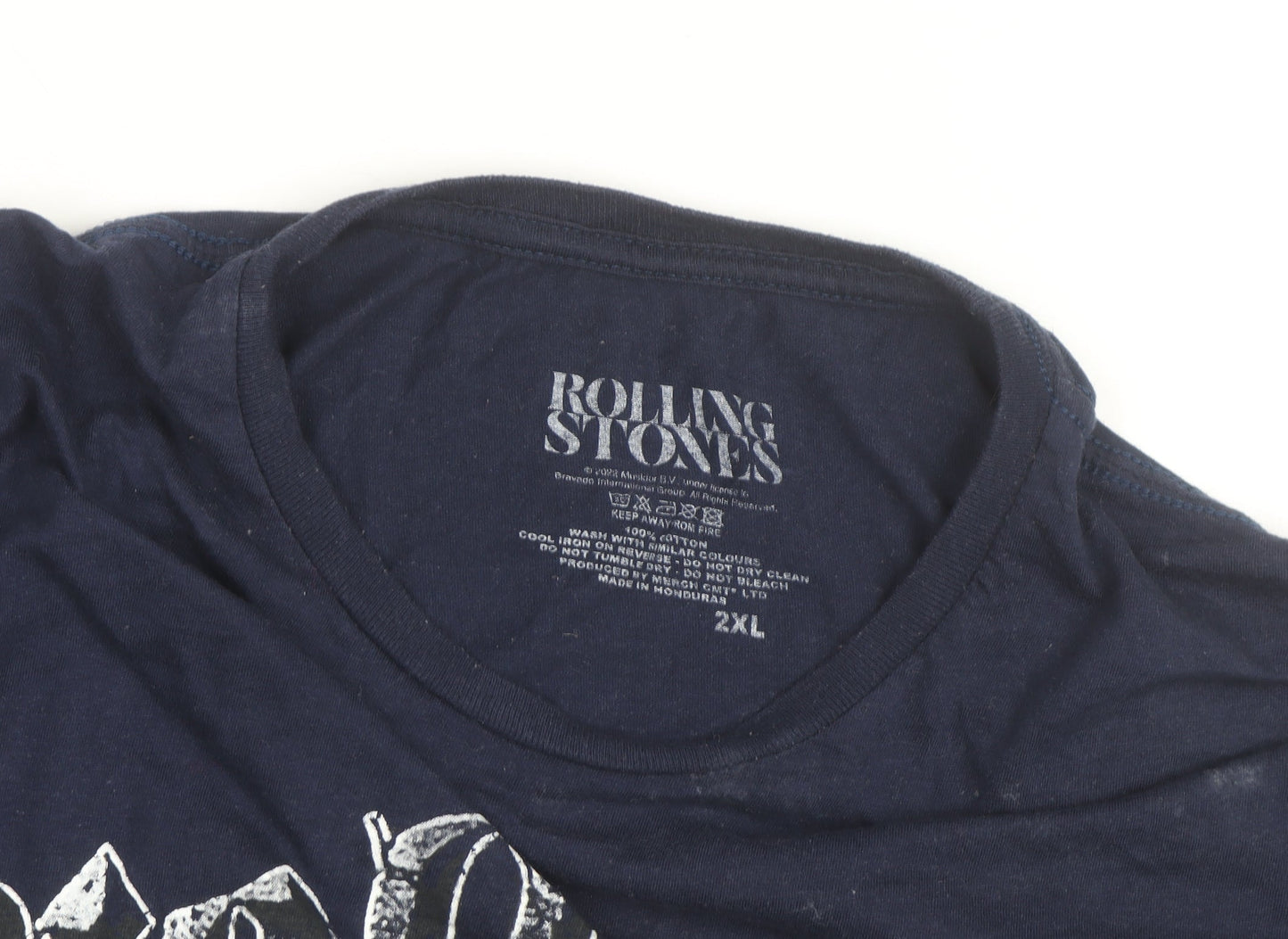 Rolling Stones Men's Navy 2XL Graphic Band T-Shirt
