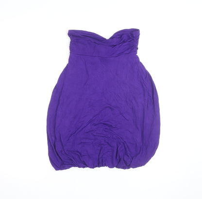 Jane Norman Women's Purple Size 10 Strapless Bodycon Dress