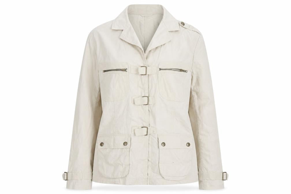 Marks and Spencer Women's Beige Military Style Jacket Size 12