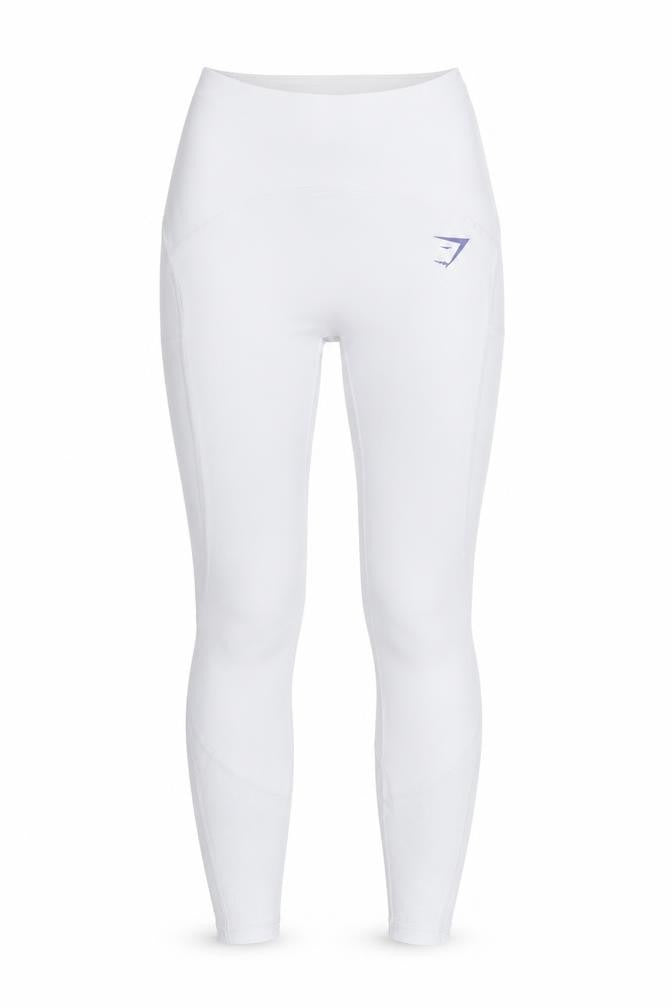 Gymshark Women White Small High Waist Active Leggings