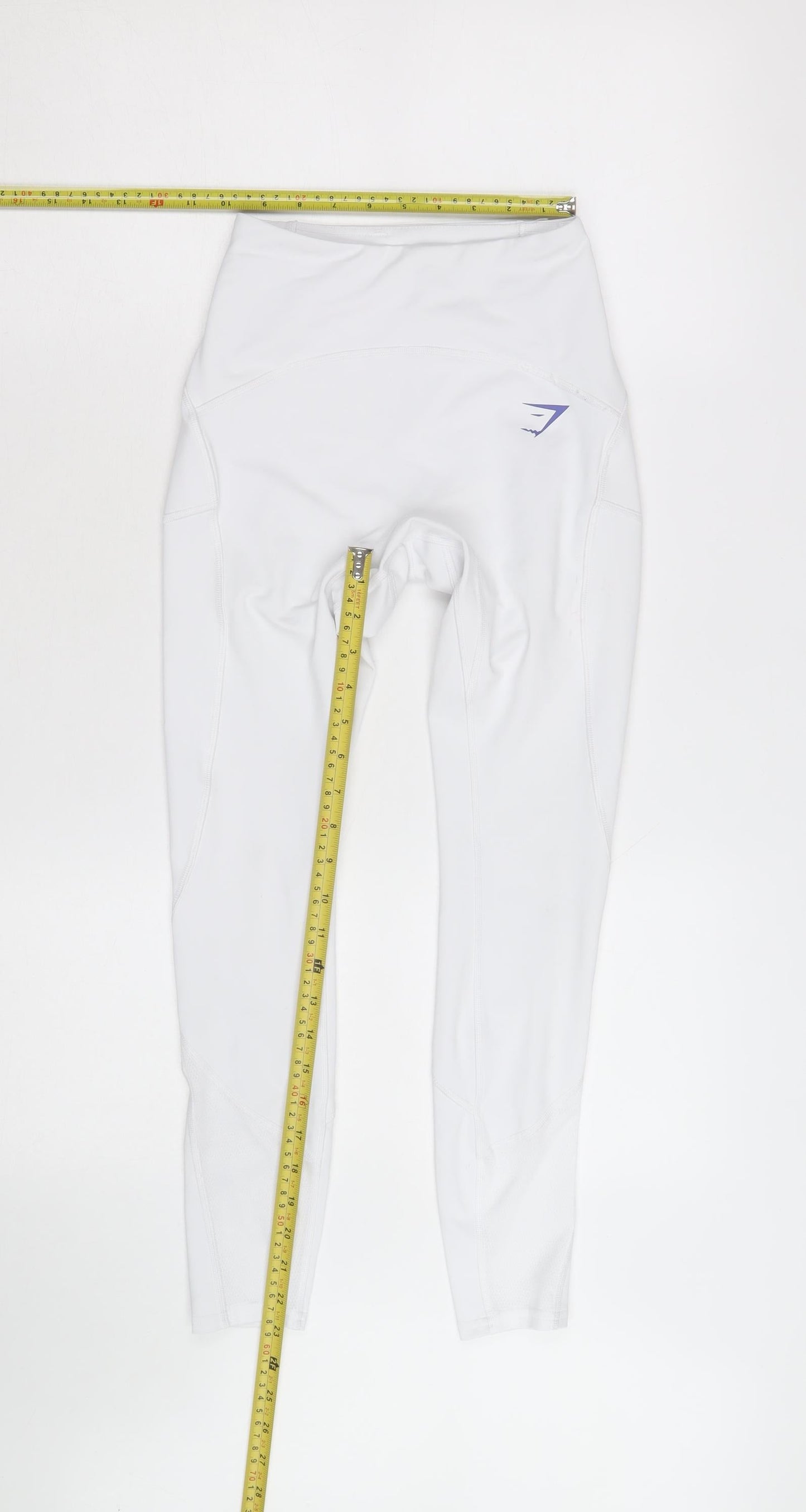 Gymshark Women White Small High Waist Active Leggings