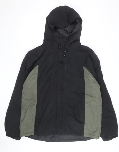 Steve & Barry’s Men’s Black XL Hooded Parka Jacket Polyester