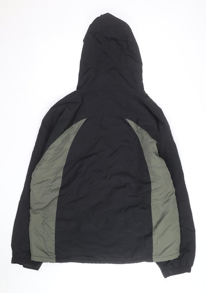 Steve & Barry’s Men’s Black XL Hooded Parka Jacket Polyester