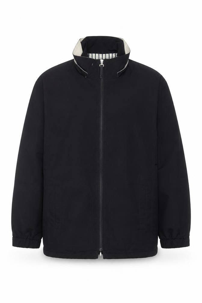 Liz Claiborne Men's Black Softshell Full Zip Mid-Length Jacket S