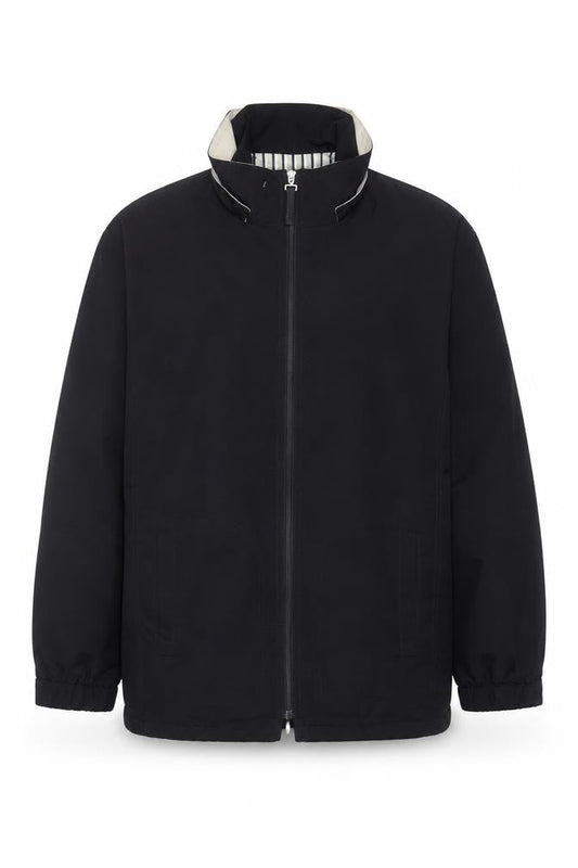 Liz Claiborne Men's Black Softshell Full Zip Mid-Length Jacket S