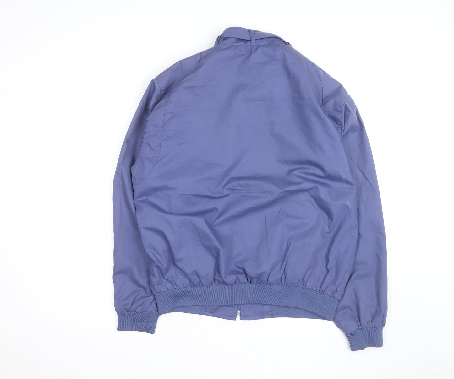 Haband Men's Blue Bomber Jacket M Polyester Cotton Casual