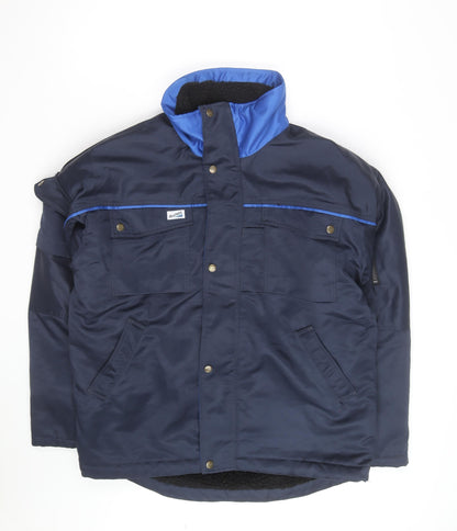 Fristads Men’s Blue Padded Workwear Parka Jacket Size M