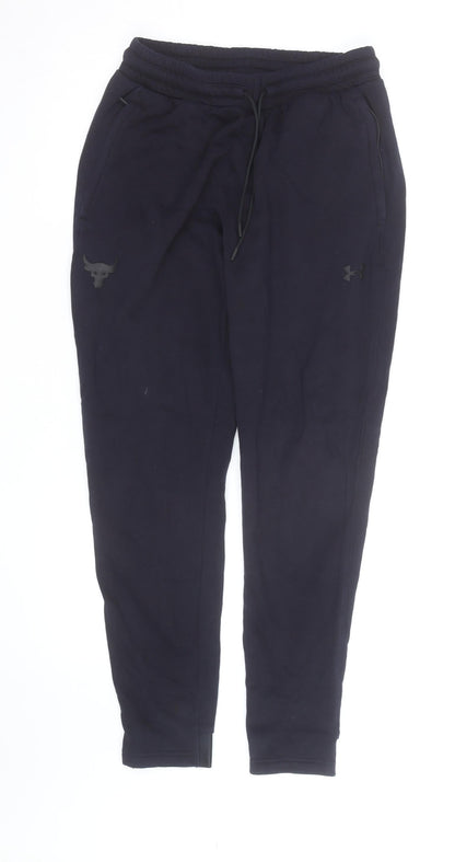Under Armour Men Black Fleece Jogger Trousers L Regular Fit