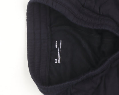 Under Armour Men Black Fleece Jogger Trousers L Regular Fit