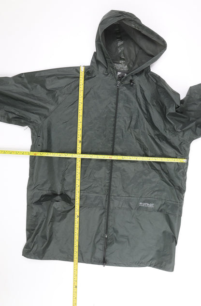 Regatta Men's Green 3XL Waterproof Hooded Windbreaker Jacket