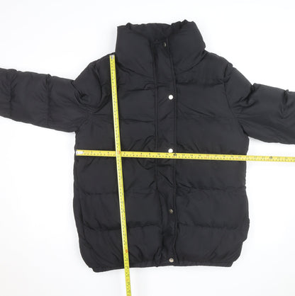 Brave Soul Women’s Black Puffer Jacket Size 14 Winter Coat