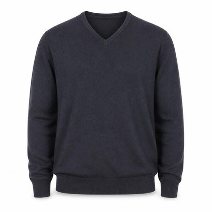 St John’s Bay Men’s Grey V-Neck Pullover Jumper Size M