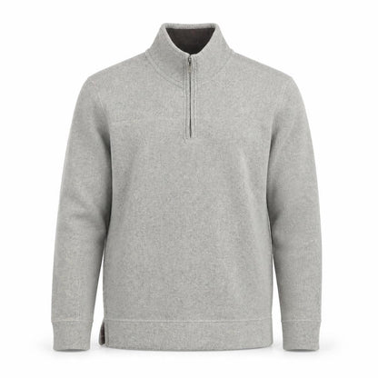 Mantaray Men’s Grey 1/4 Zip Cotton Knit Pullover Jumper Size M
