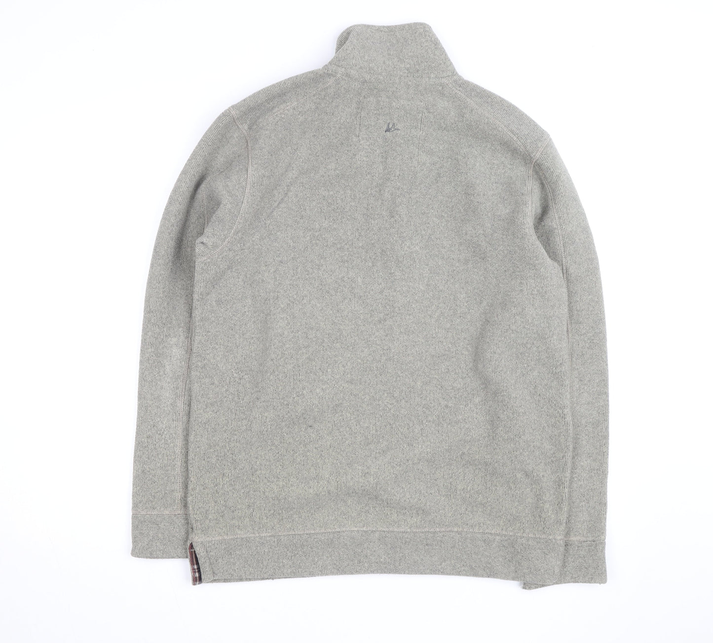 Mantaray Men’s Grey 1/4 Zip Cotton Knit Pullover Jumper Size M