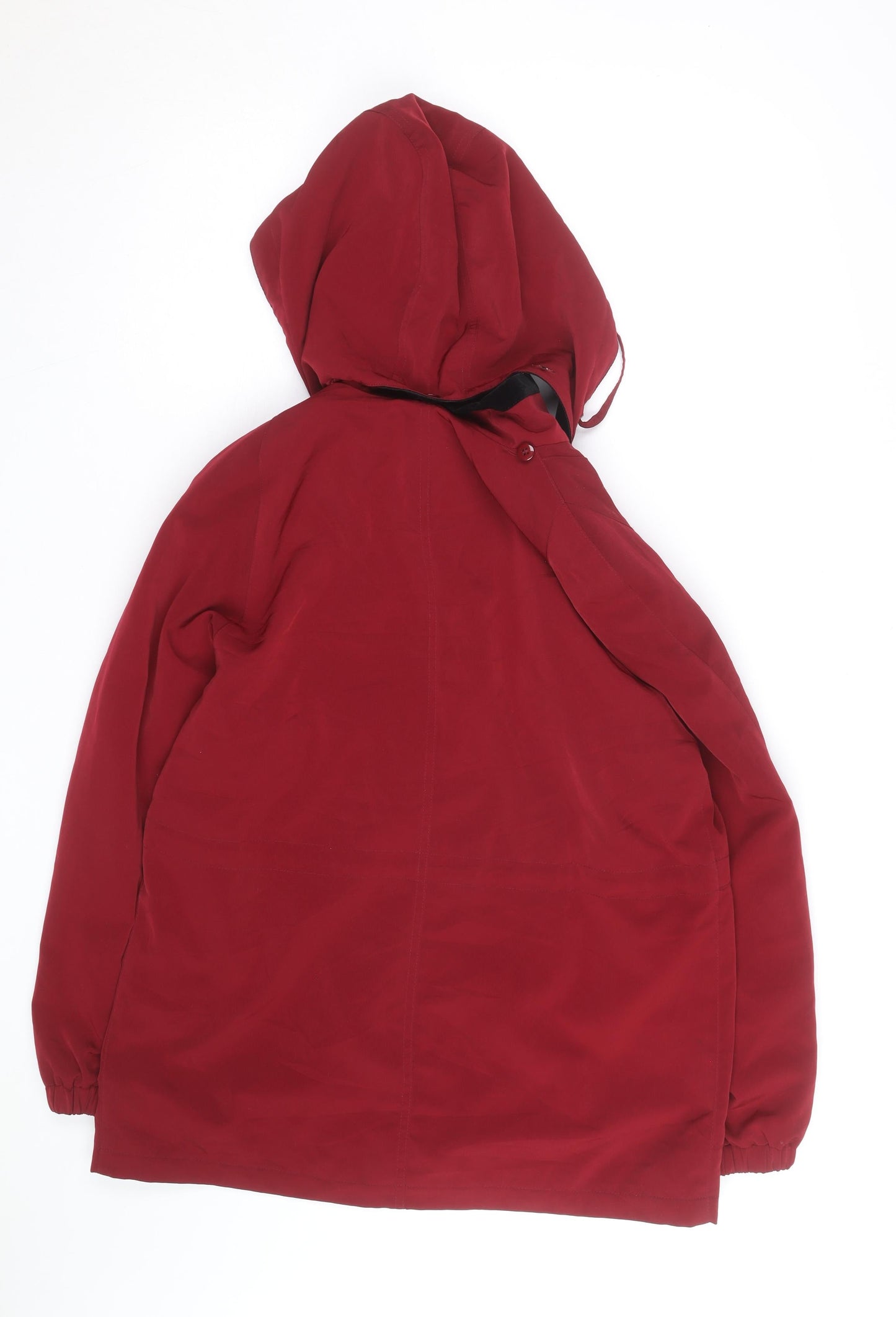 St. John's Bay Men's Red Hooded Waterproof Parka Coat Size M