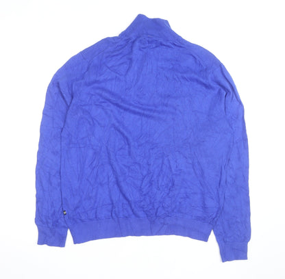 Nautica Men's Blue 1/4 Zip Cotton Jumper Size M Classic Fit