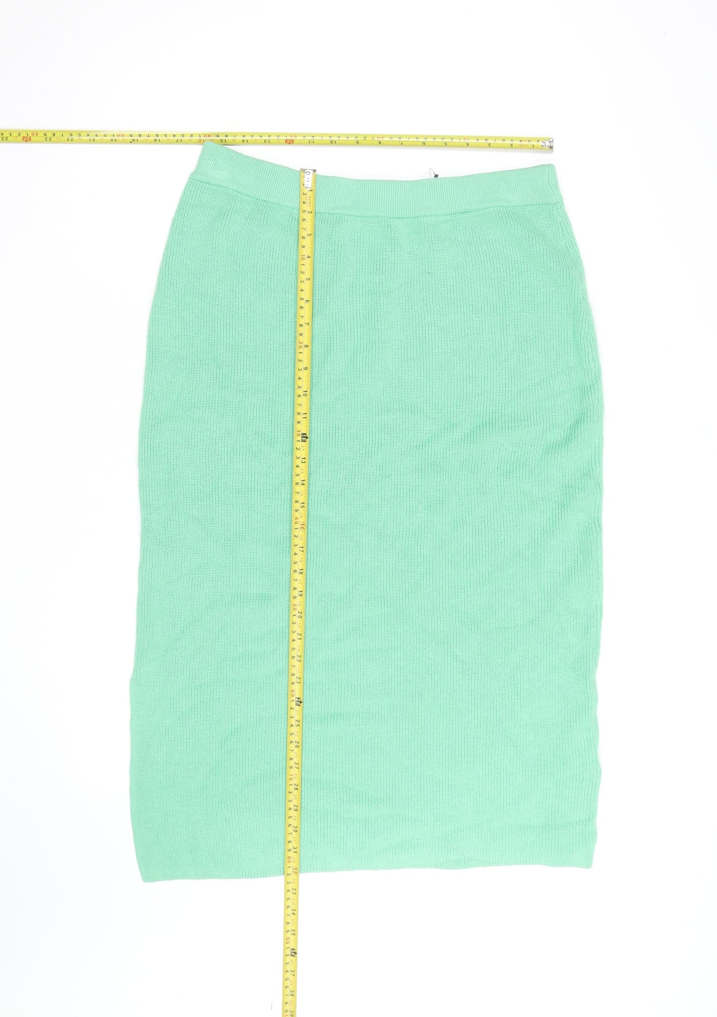 Marks and Spencer Women’s Green Knit Midi Pencil Skirt Size L