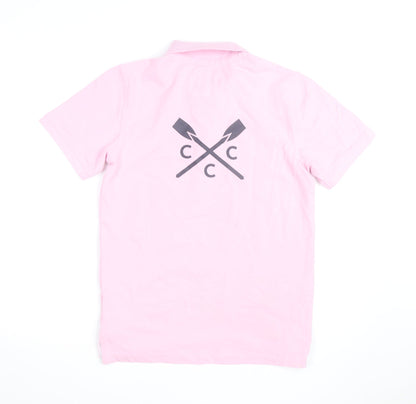 Crew Clothing Company Men's Pink XS Polo Shirt Nottingham Open