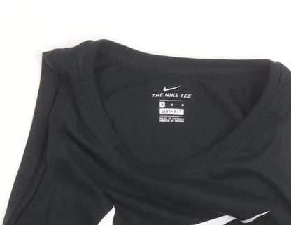 Nike Men's Black Dri-Fit Tank Top M Sports Vest Gym Activewear