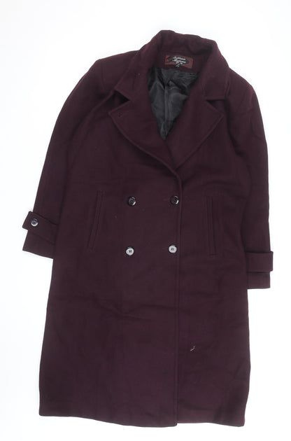 Stephanie McIntosh Women’s Purple Wool Overcoat Size 10 Long