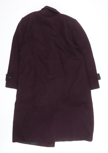 Stephanie McIntosh Women’s Purple Wool Overcoat Size 10 Long