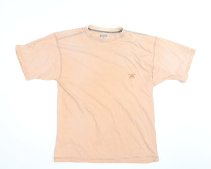 Watsons Heavies Men's Beige Vintage Cotton Crew Neck T-Shirt One Size