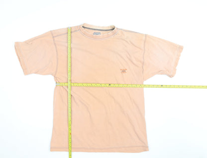 Watsons Heavies Men's Beige Vintage Cotton Crew Neck T-Shirt One Size