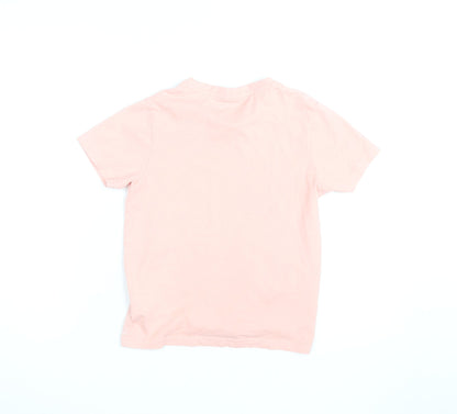 Slazenger Girls Pink Lightweight Cotton Logo T-Shirt 9-10 Years