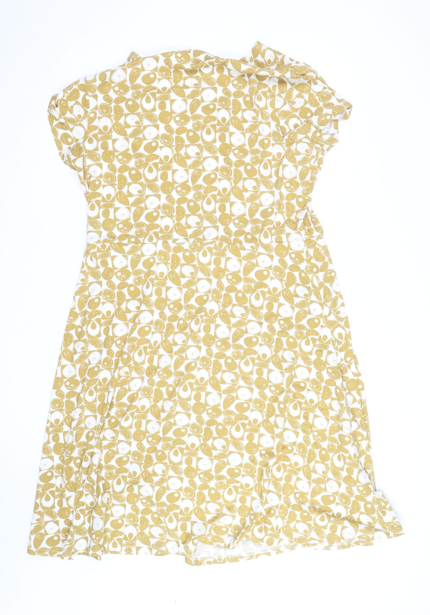 Seasalt Cornwall Women Yellow Cotton A-Line Dress Size 20