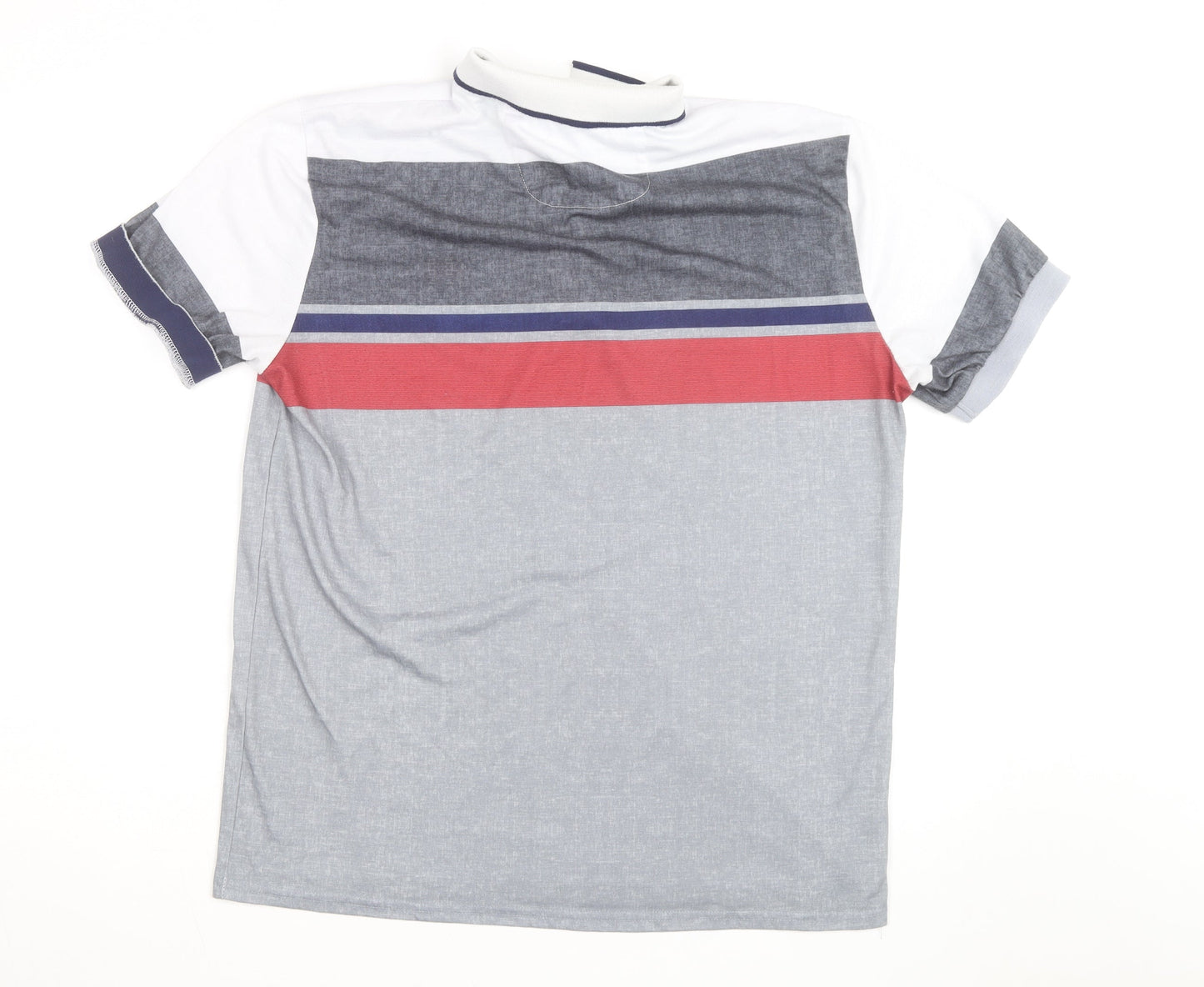 BOSS Mens Multicoloured 2XL Polo Shirt Cotton Blend Colourblock