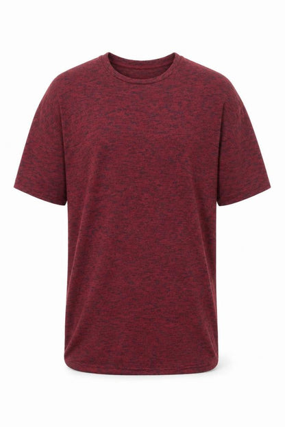 Pull & Bear Men's Red Knit Short Sleeve Pullover Jumper S