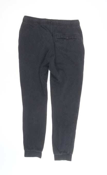 Nike Men's Black Fleece Jogger Trousers Size S Regular Fit