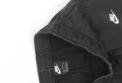 Nike Men's Black Fleece Jogger Trousers Size S Regular Fit