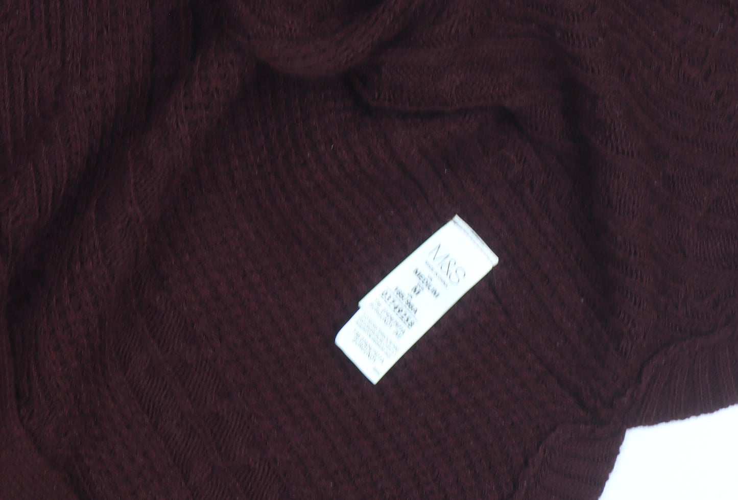 Marks and Spencer Women’s Brown Cable Knit Open Cardigan M