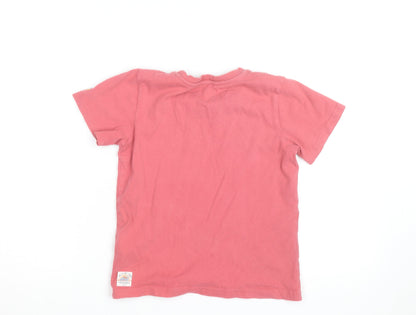 FatFace Girls Pink Sequin Bicycle Graphic T-Shirt 8-9 Years