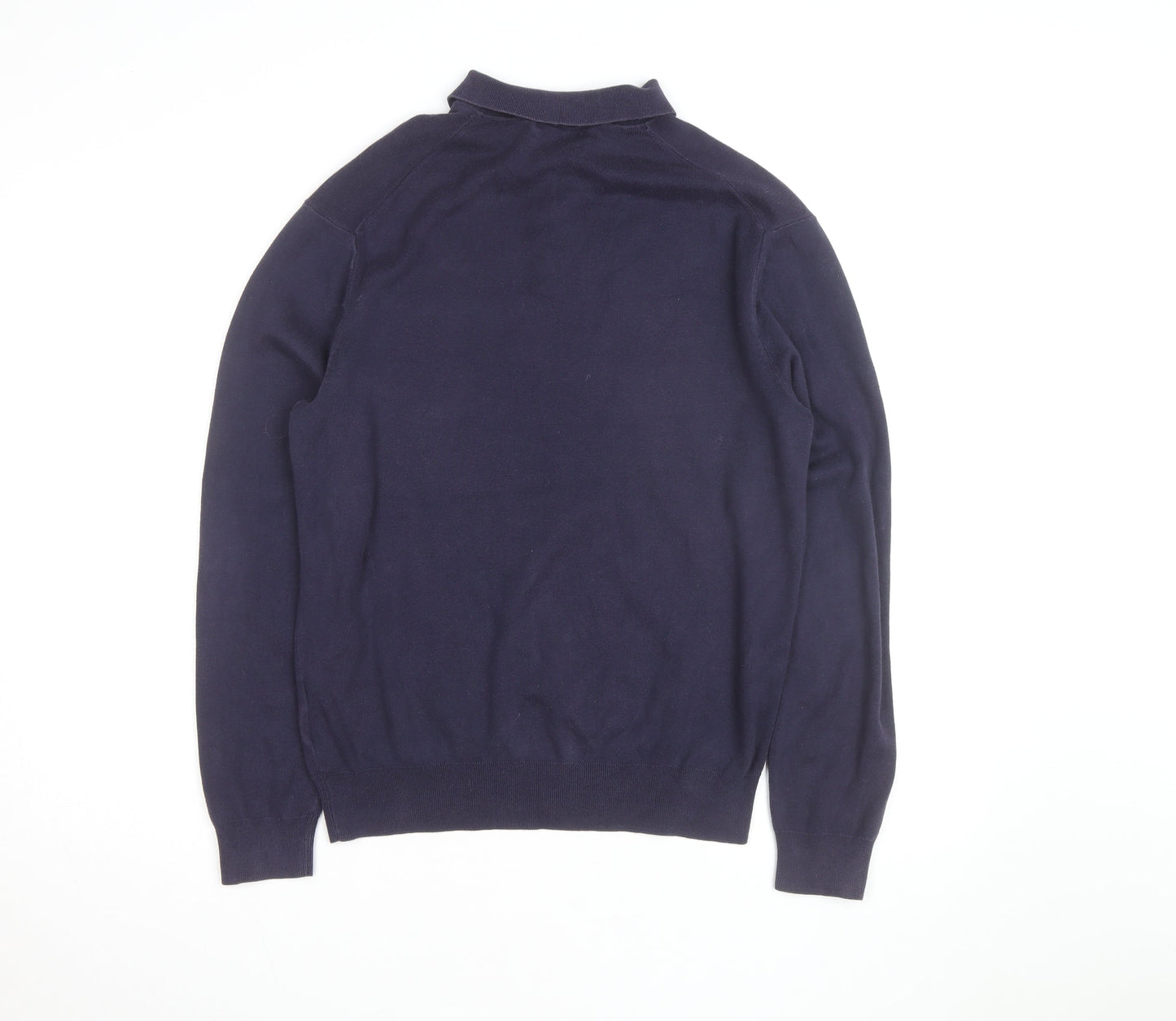 Polo Ralph Lauren Men’s Blue Pima Cotton Long Sleeve Polo Shirt M