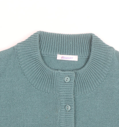 Damart Men's Green Acrylic Henley Jumper M Regular Fit