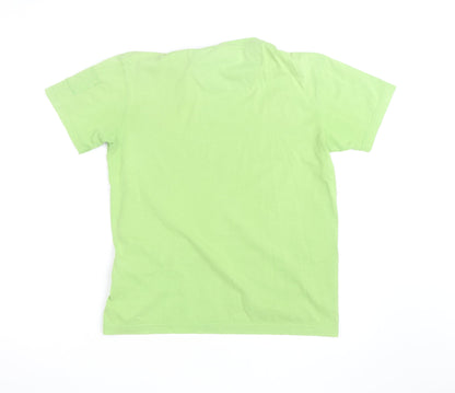 Sun Valley Men's Green Graphic Print Cotton Crew Neck T-Shirt M