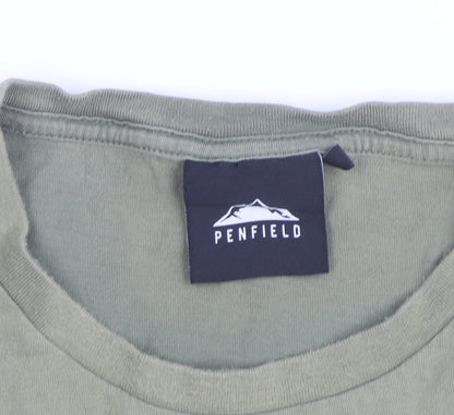 Penfield Men's Green Cotton Crew Neck Short Sleeve T-Shirt Size L