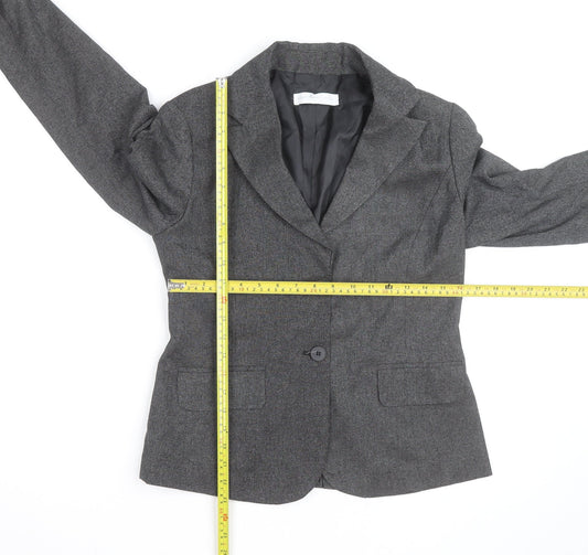New York & Company Women’s Grey Blazer Jacket Size M Classic Workwear
