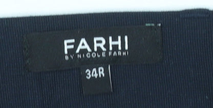 Farhi by Nicole Farhi Men's Blue 34R Slim Fit Chino Trousers