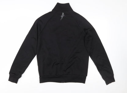 Ben Sherman Mens Black Grey Full Zip Sweatshirt L Classic Fit