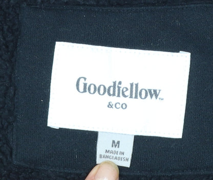 Goodfellow & Co Men’s Black Full Zip Fleece Hoodie Size M