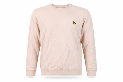 Lyle & Scott Men’s Pink Cotton Crew Neck Pullover Sweatshirt Size L