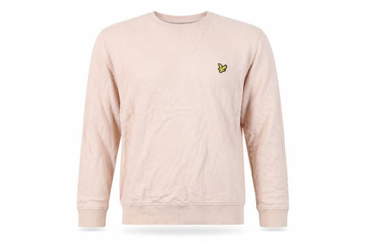 Lyle & Scott Men’s Pink Cotton Crew Neck Pullover Sweatshirt Size L