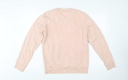 Lyle & Scott Men’s Pink Cotton Crew Neck Pullover Sweatshirt Size L