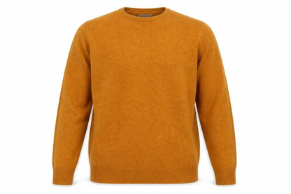 Marks and Spencer Men's Brown Wool Crew Neck Jumper M