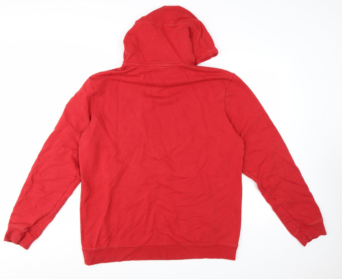 Helly Hansen Men's Red XL Pullover Hoodie Regular Fit Logo Sweatshirt