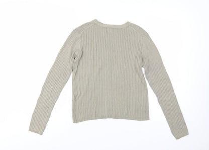 GAP Women’s Beige V-Neck Knit Cardigan Long Sleeve Size S